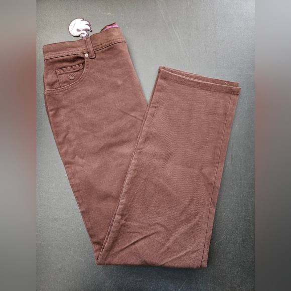 NWT - Vintage Gloria Vanderbilt Brown Stretch Classic Amanda Jeans - Size 14 - Picture 8 of 8